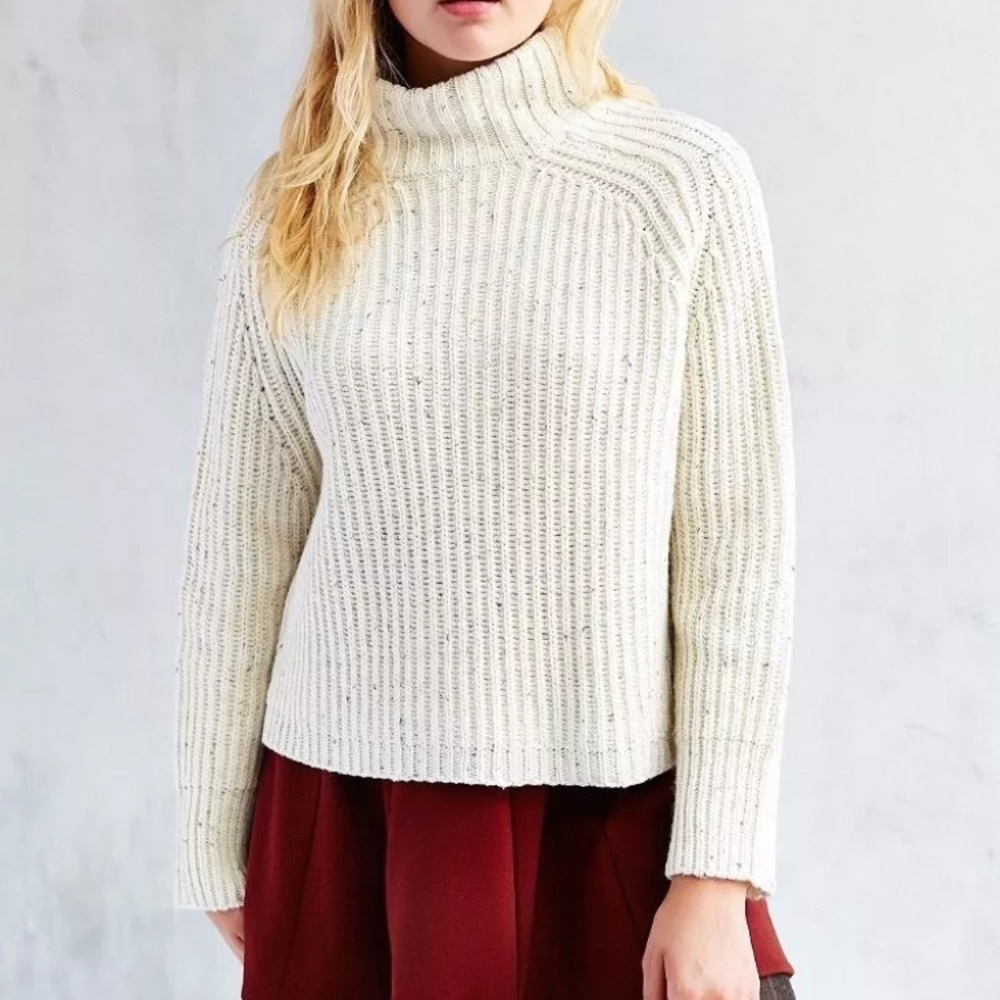 Urban Outfitters cream Abigail turtleneck sweater